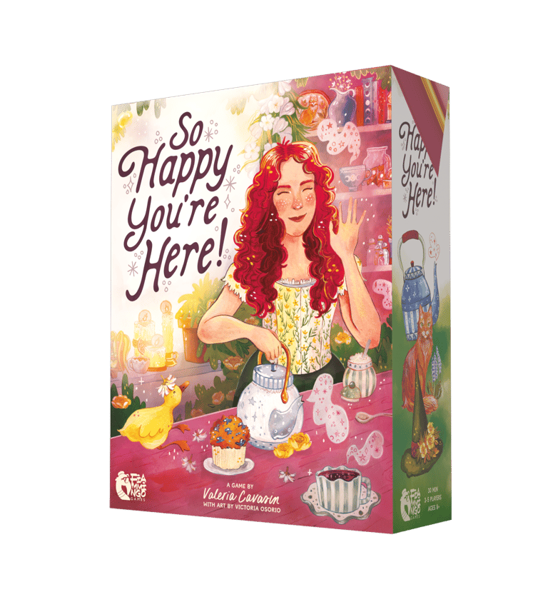 Fiammingo Games best cozy board game So happy you're here! box