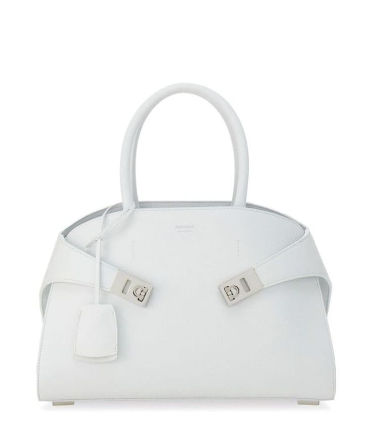 Small Hug Leather Top Handle Bag