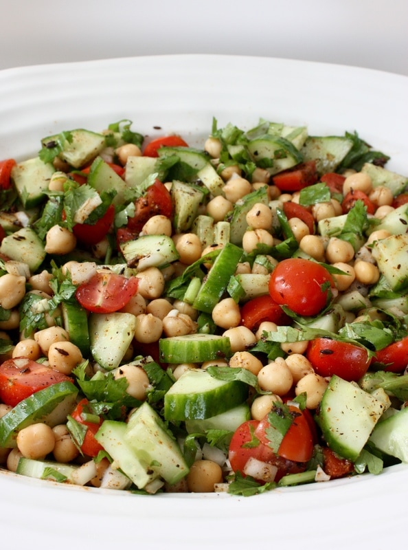 Punjabi chickpea salad (Robert's salad)