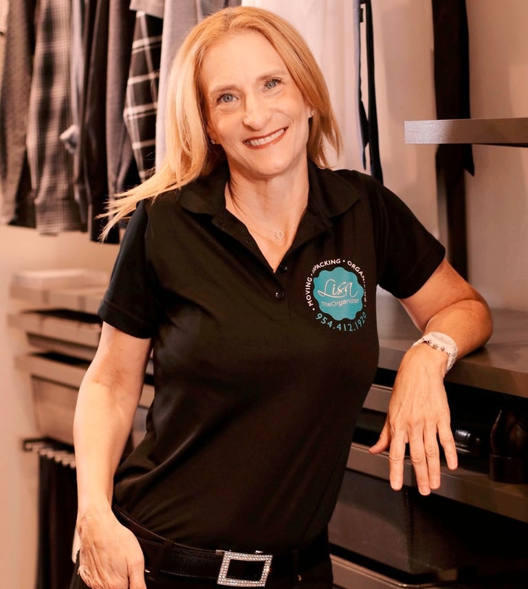 Lisa Haubenstock, professional organizer & founder of LisaTheOrganizer, providing move management, & home organization.