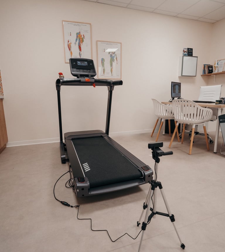 Tapis analyse foulée sportif