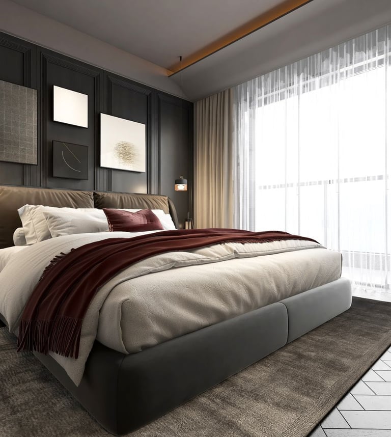 FayNza : Aménagement Chambre hotel luxe parisien à l'ambiance cosy