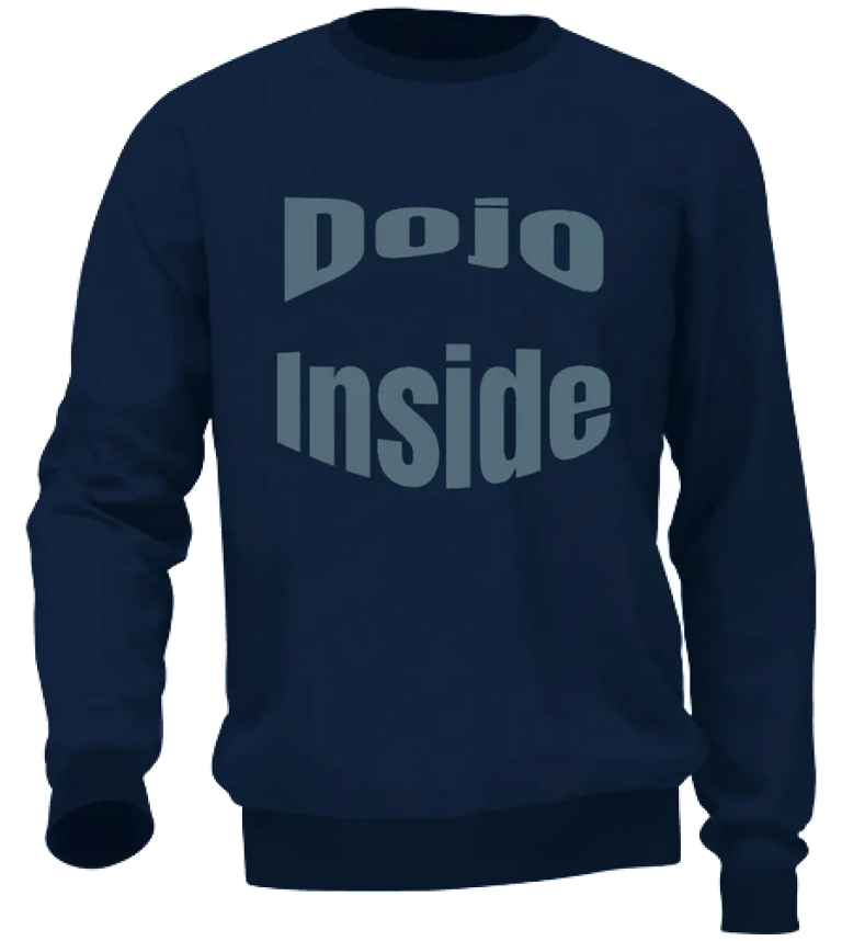 felpa senza cappuccio unisex  front blue