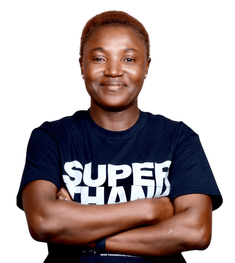 a woman with a black shirt - Image of the founder of Radiant Side:  Mrs. Olufunmilayo Olaomo