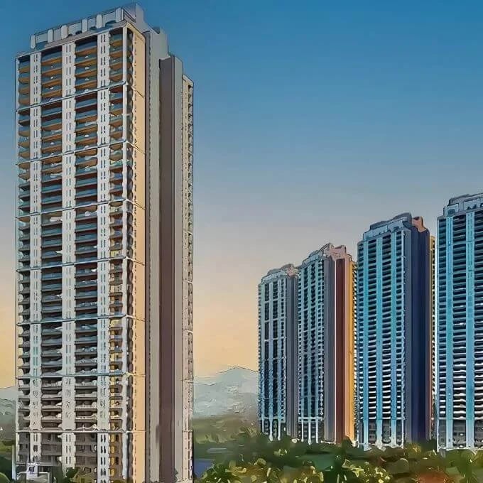 a tall building with a lot of tall buildings