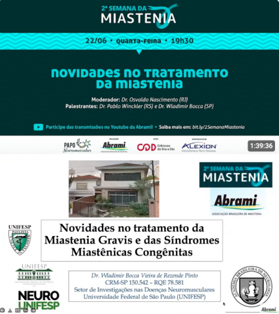 Miastenia Gravis; Síndromes Miastênicas Congênitas; Novidades no tratamento
