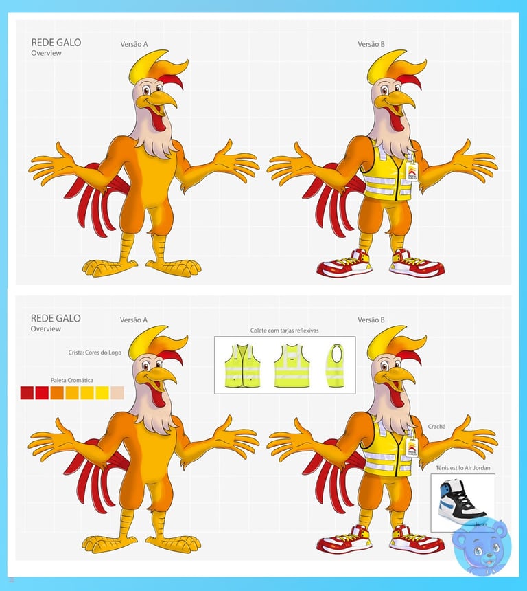 mascote 3D e personagem 3D