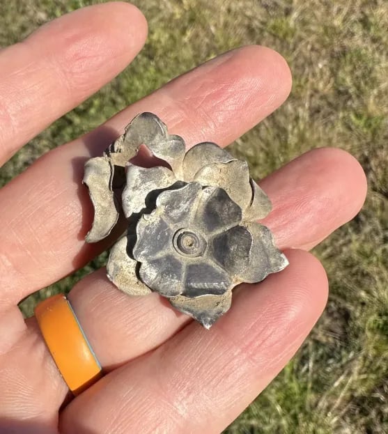 1800s ladies silver brooch