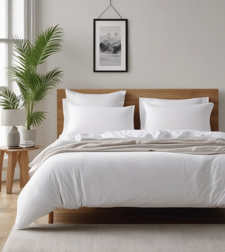 blue and white striped round textile