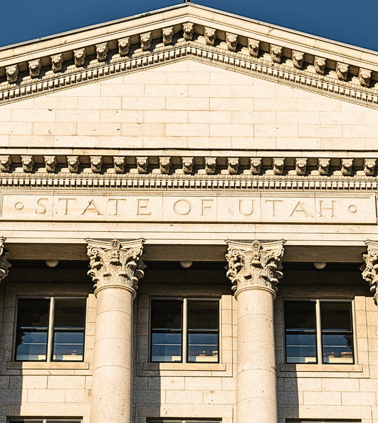 The Utah State Capital building.