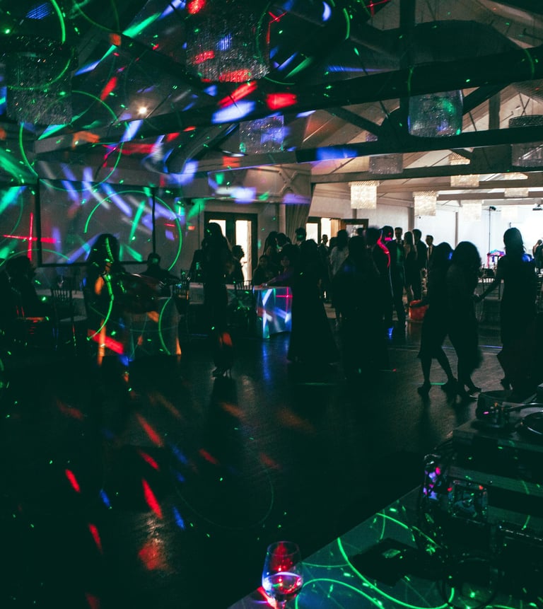 Dance Floor and Ambient Lighting at a Function