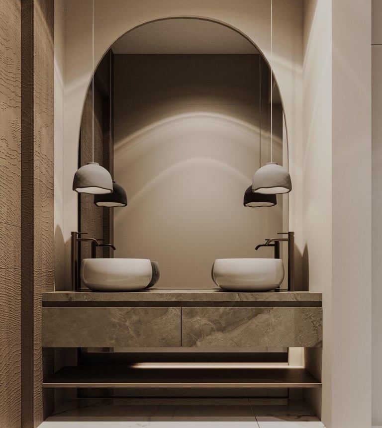 تصميم داخلي موديرن لفيلا بالرياض