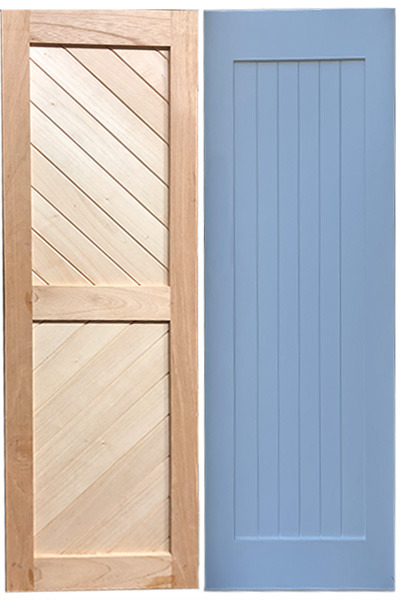 Flat Panel Designs on Exterior Shutters