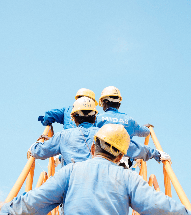 Conjunto de trabalhadores fazendo algo conjunto