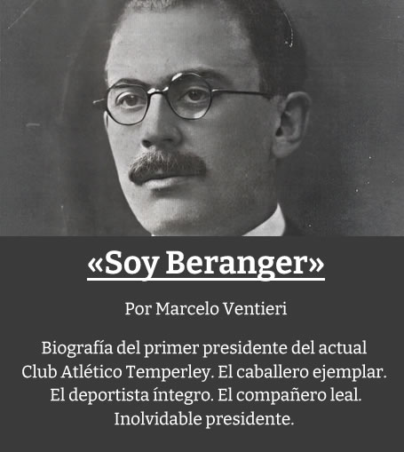 Alfredo Beranger, presidente del Club Atlético Temperley