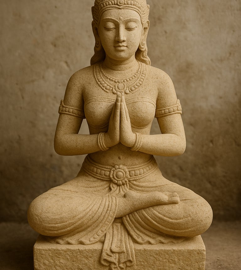 Arcanum Dewi Sri Limestone Sculpture Collection