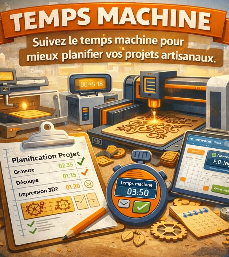 a poster of a computer screen showing a clock and a clock