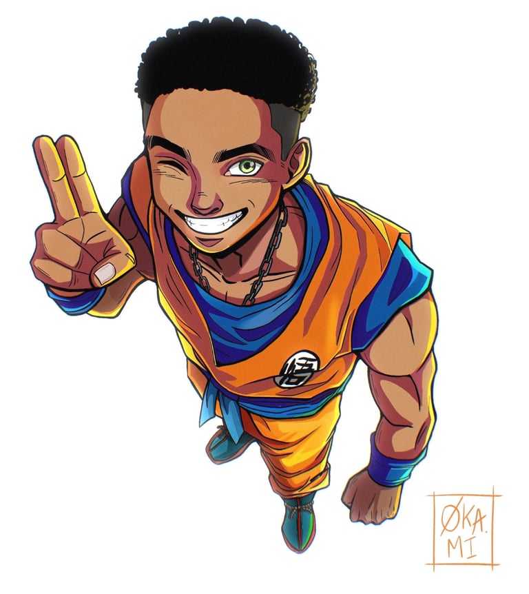 personnage manga personnalisé dragon ball