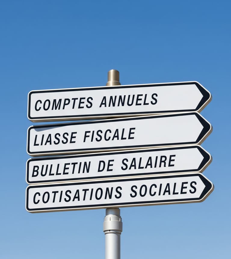 panneaux montrant les différentes obligations légales