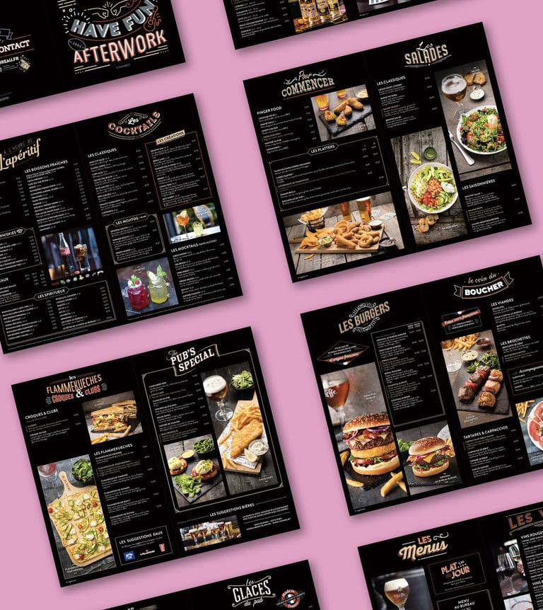 Print, Carte de restaurant - Au Bureau