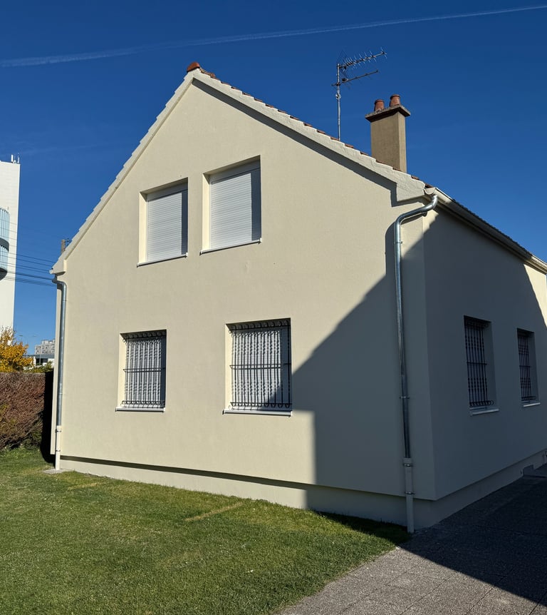 photo après chantier isolation par extérieur et ravalement de façade à troyes