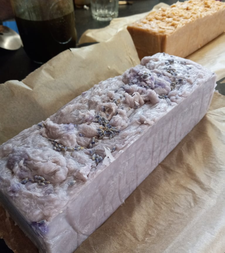 loaves of handmade soap