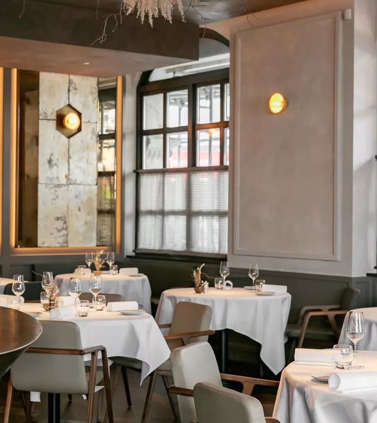 Sophisticated fine dining restaurant with a modern ambiance and gourmet culinary experience.