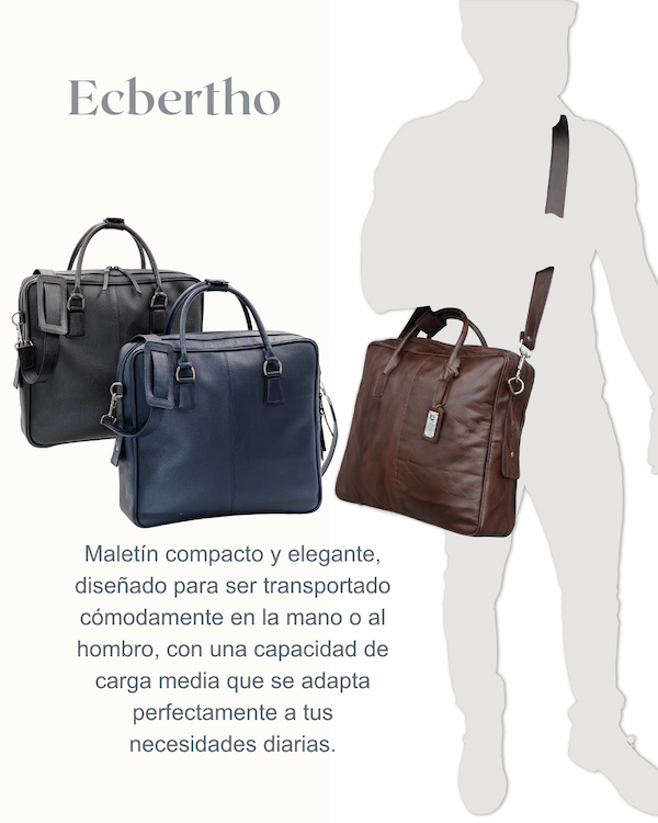 a man's handbag with a man's handbag in the middle