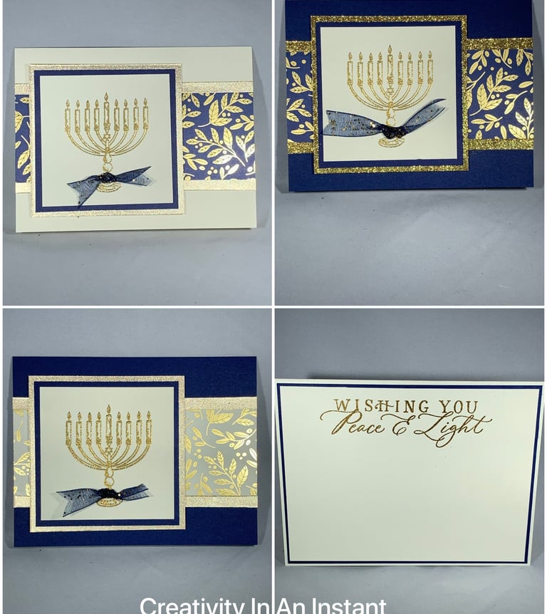 Elegant Hanukkah Cards