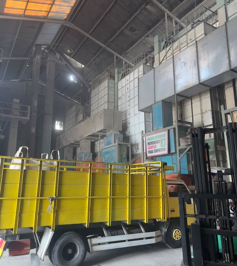 Export packaging support for rice husk products