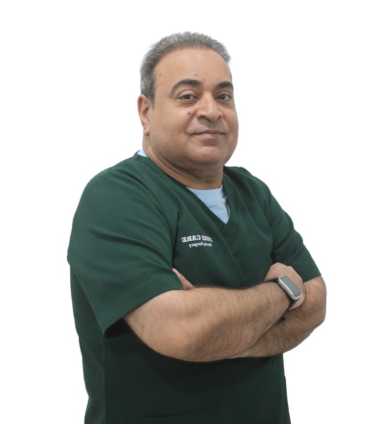 الدكتور عاطف شاكر في مركز بون كير لجراحة اليوم الواحد في أبوظبي