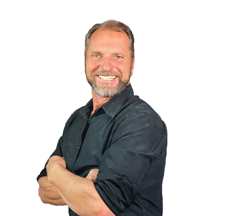 a man with a beard and a black shirt
