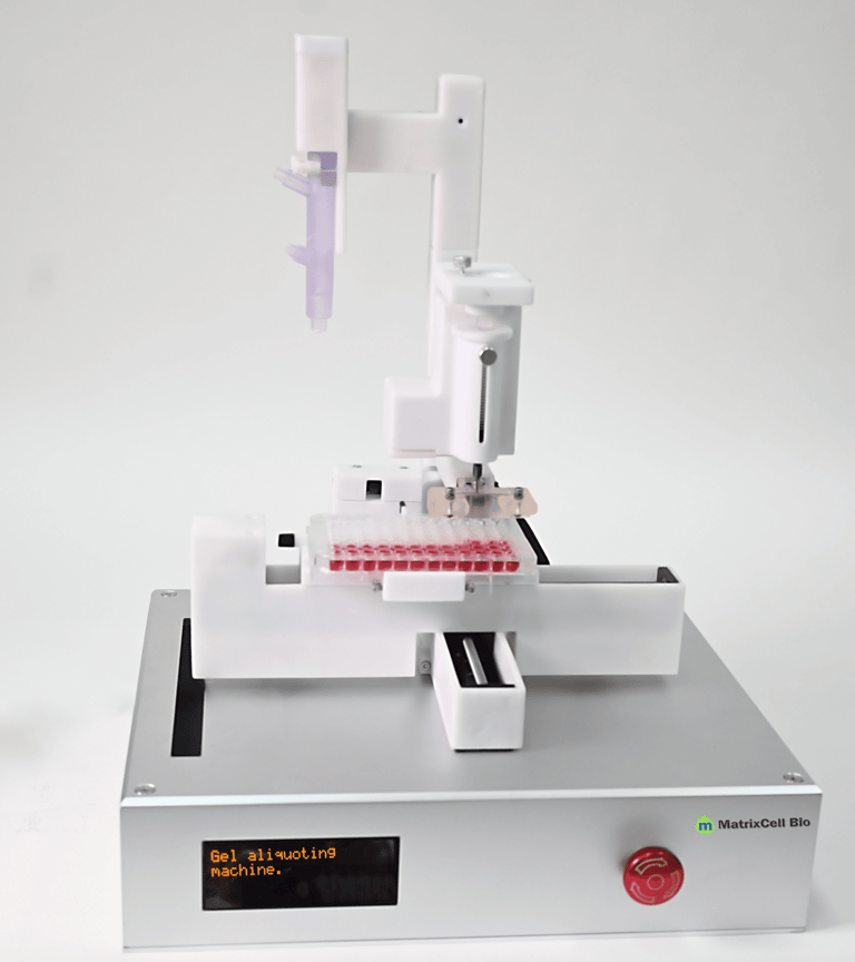 약물전달젤  정량분주기, 분취량