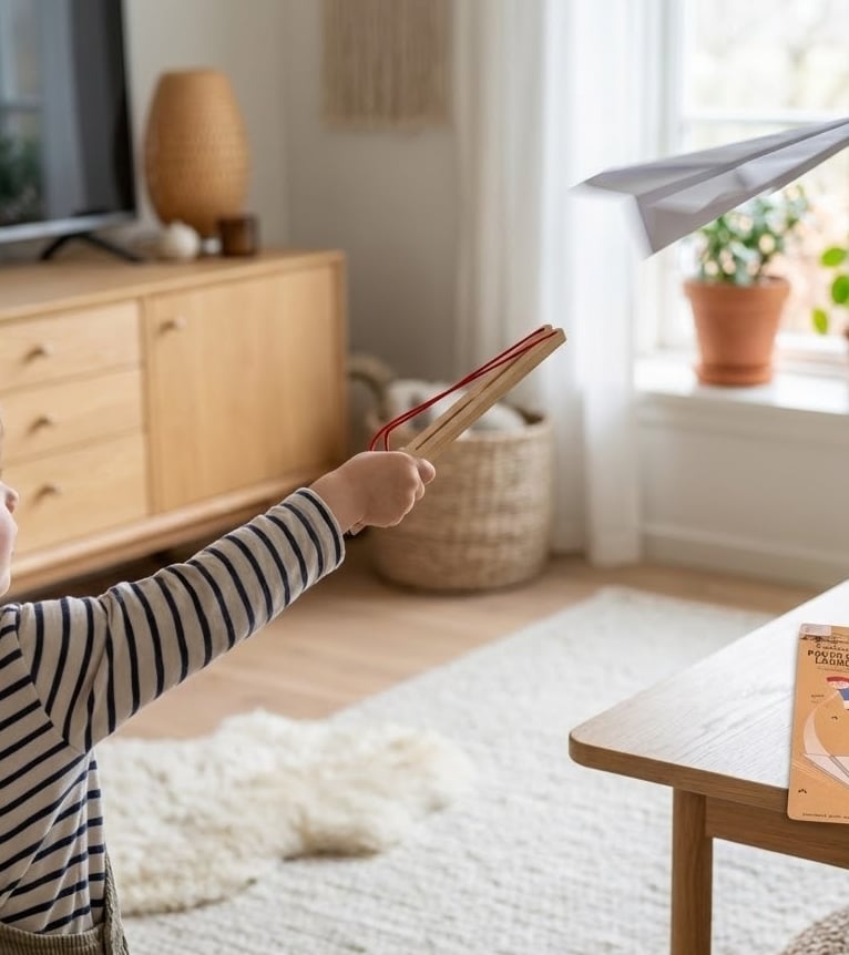 papieren vliegtuig lanceerder