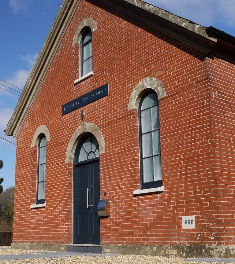 Outside Naughty Boy Studio