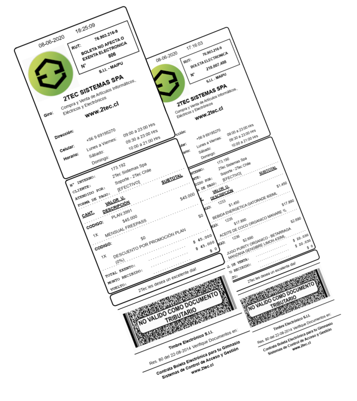 CentralGym: Punto de Venta con Boleta Electrónica (Chile)