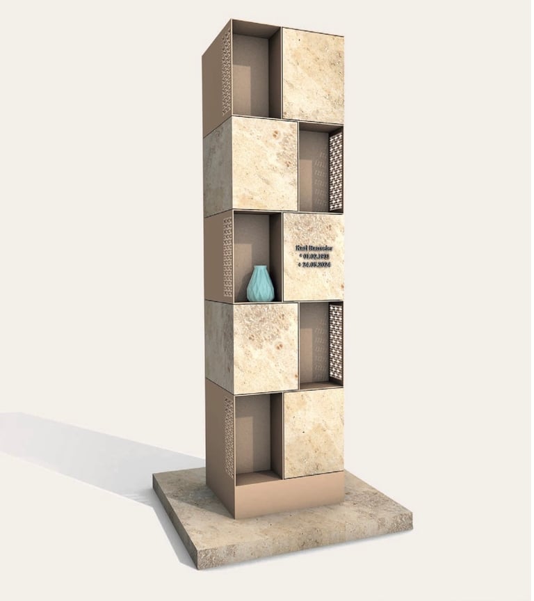 Urnenstele Modell Lega Bronzo