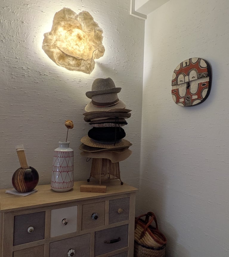 wall light hat paper at your place