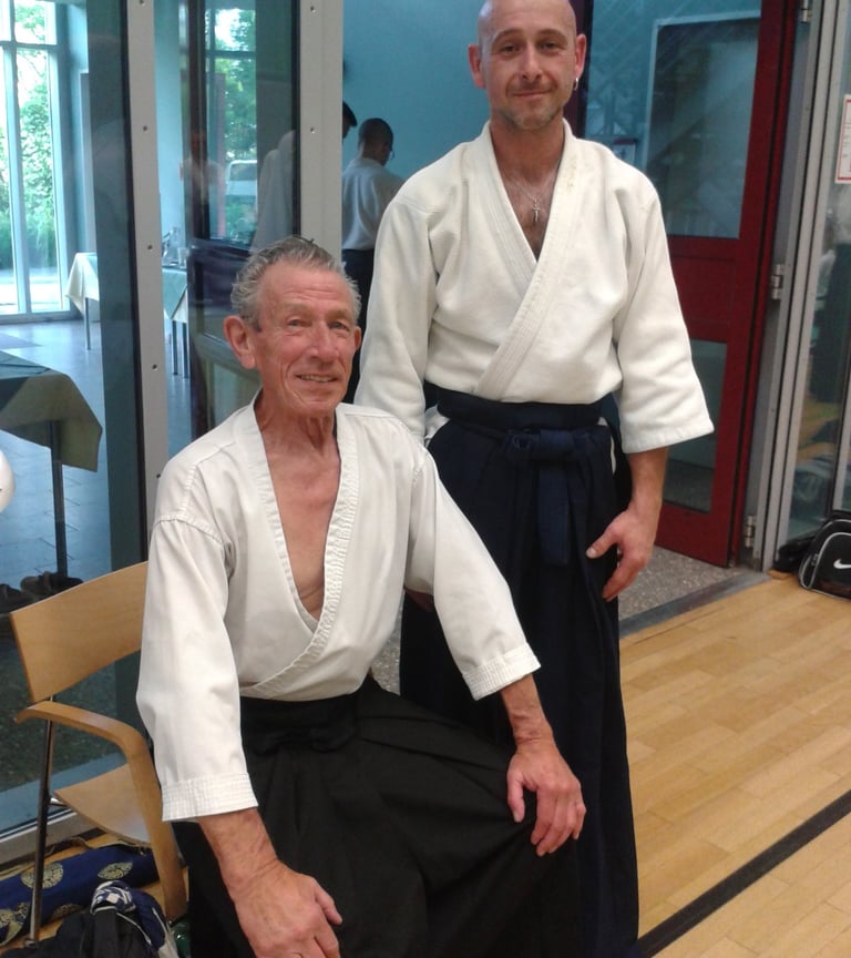 Bernd Enders mit Robert Nadeau Sensei