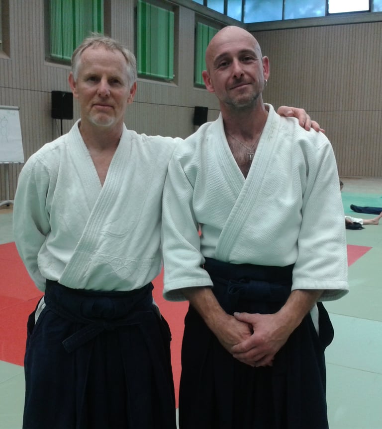 Bernd Enders mit Patrick Cassidy Sensei