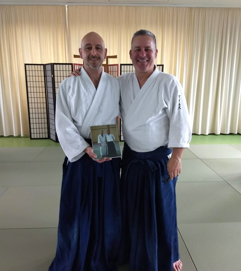 Bernd Enders mit Miles Kessler Sensei