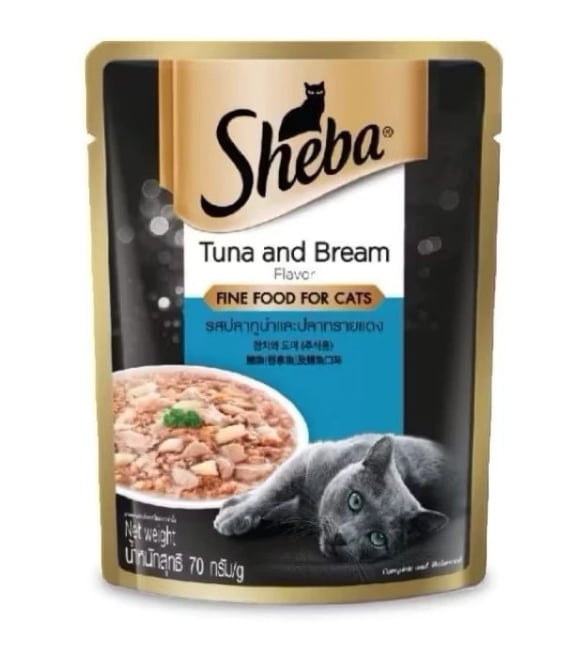 SHEBA TUNA AND BREAM WETFOOD