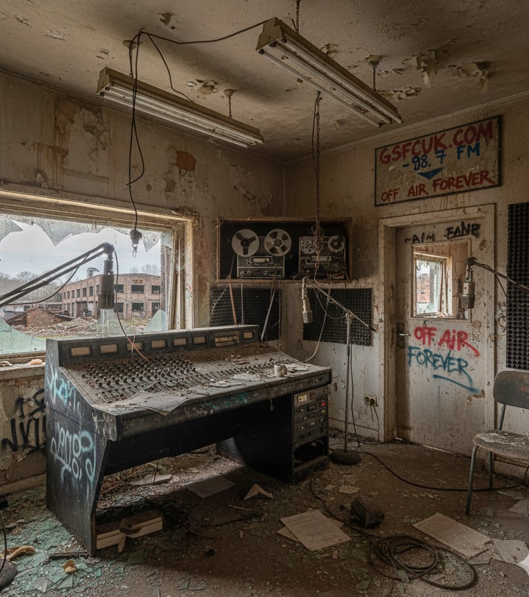 abandoned radio studio