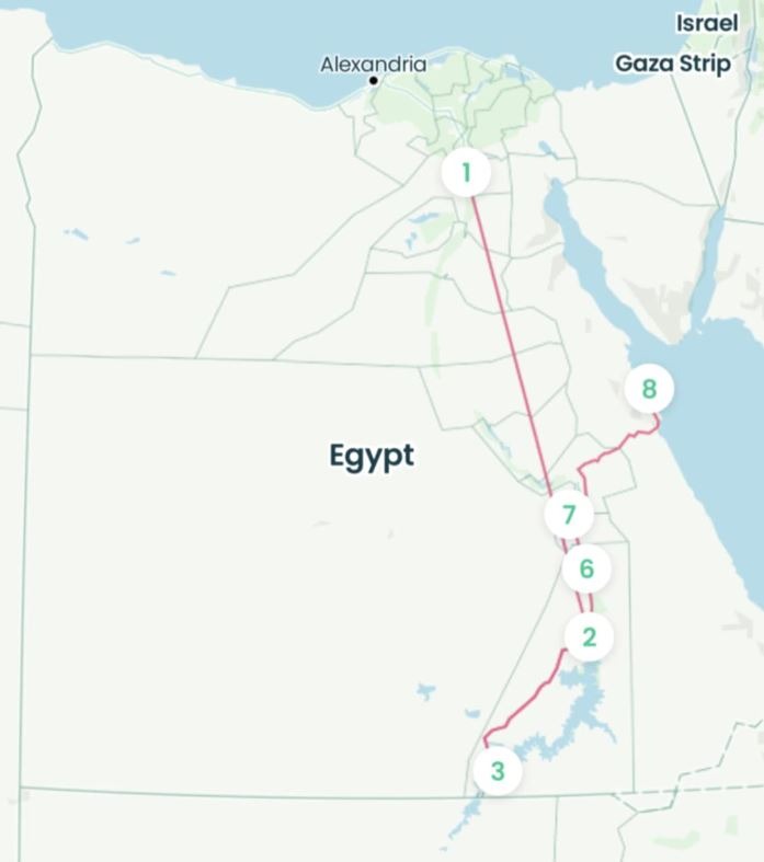 Egypt 12 days itinierary