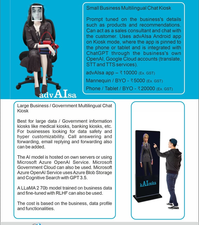 advAIsa - Conversational Multilingual Kiosk