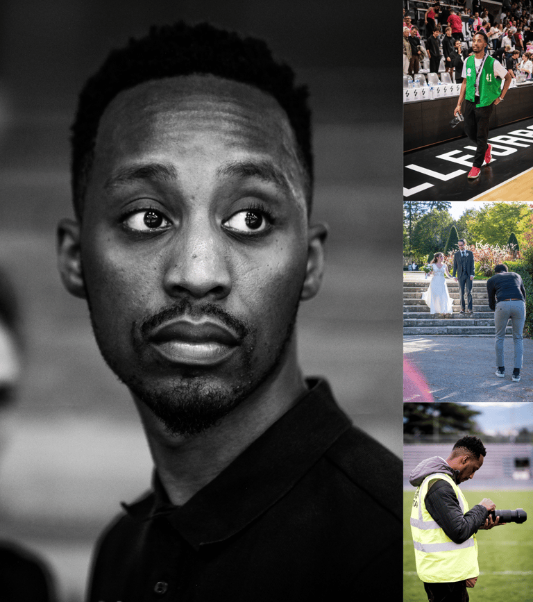 Adel HASSANI, photographe et vidéaste au travail