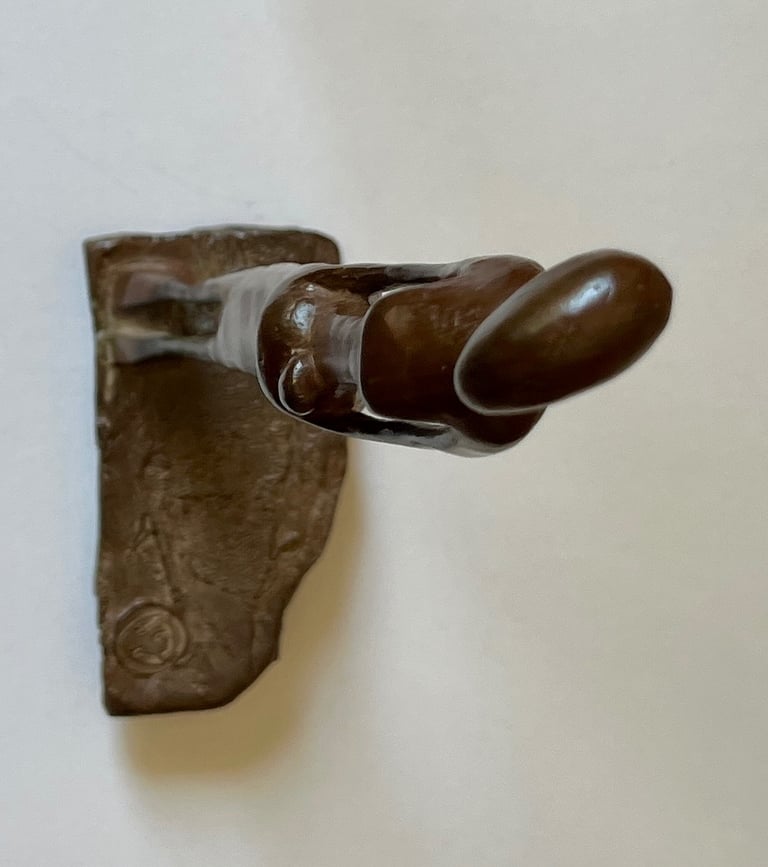 sculpture bronze marron femme africaine mère bébé