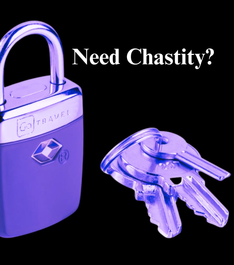 a padlocked  and set of keys