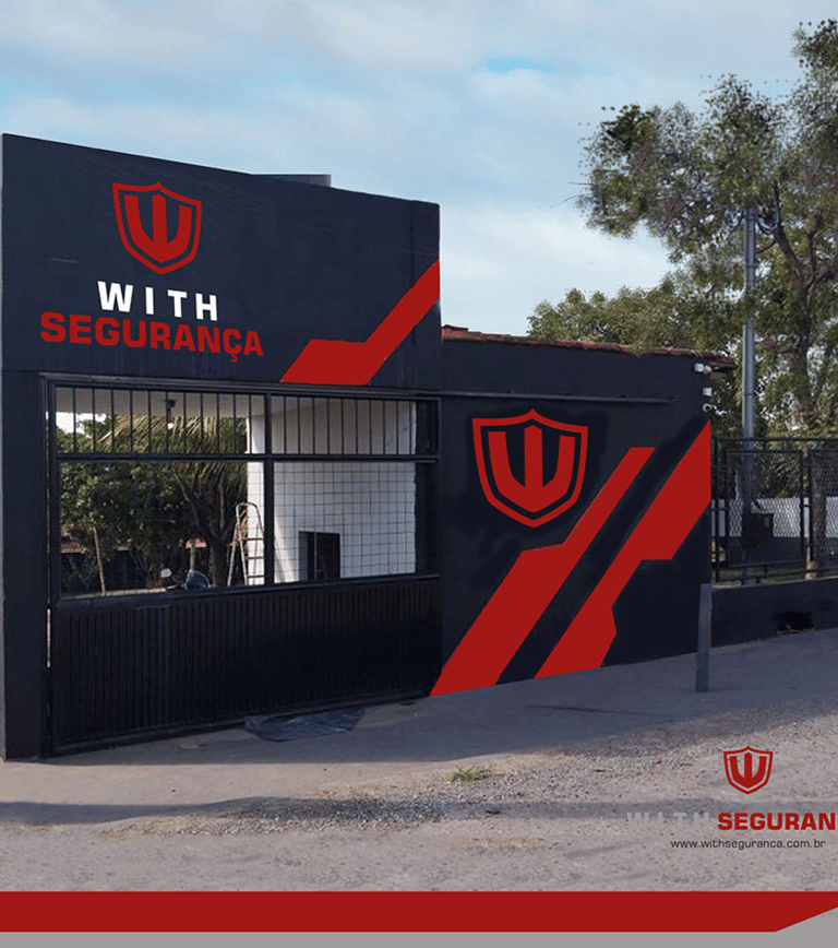 a building with a sign that says with it's a shield shield