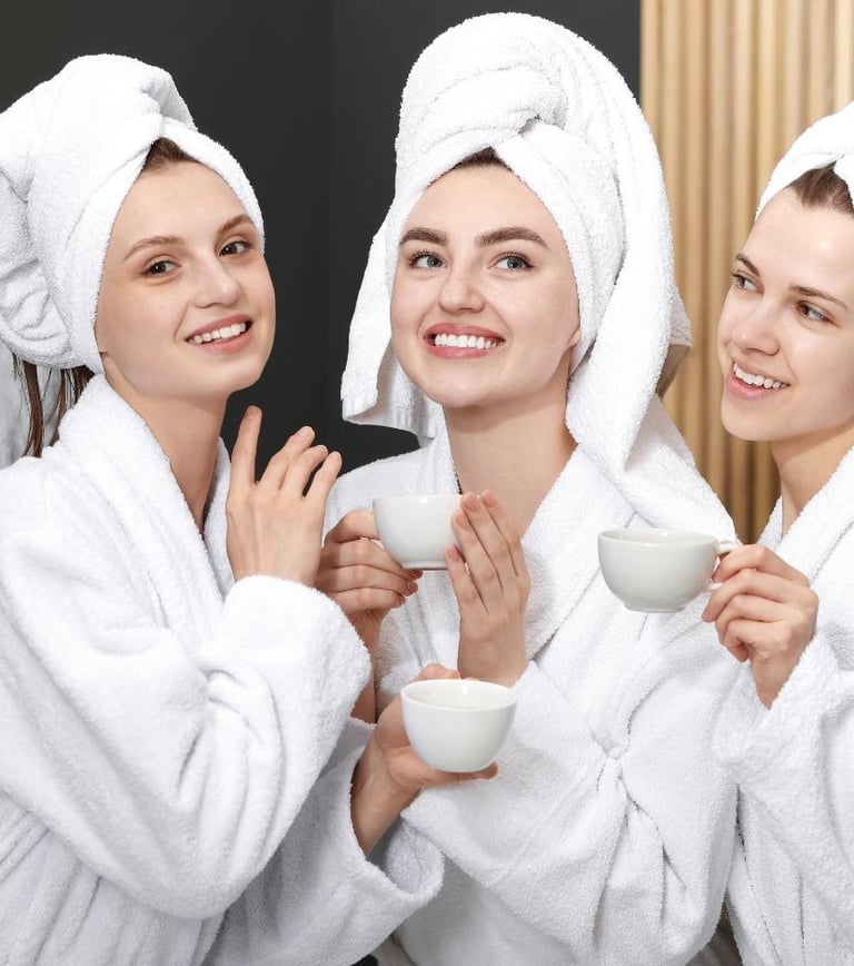 Beauty packages combining hair, skin and grooming services
